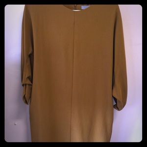 COS dress, with long sleeve modern pleats S